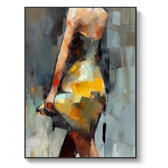 Modern texture abstract, abstract painting, women's artwork, palette knife art, unique artwork,61*46cm (24*18) inches, unstretched frameless