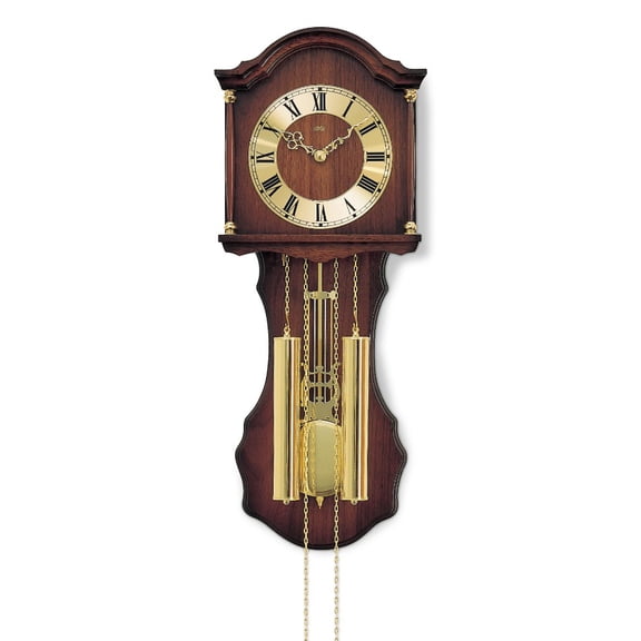 Modern wall clock with mechanical movement from AMS AM H211/1