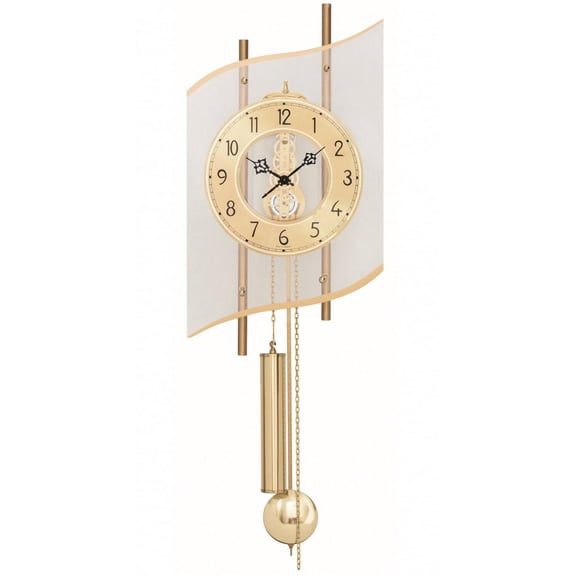 Modern wall clock with mechanical movement from AMS