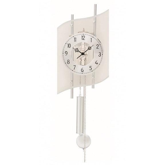 Modern wall clock with mechanical movement from AMS