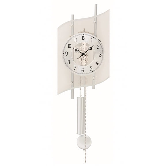 Modern wall clock with mechanical movement from AMS