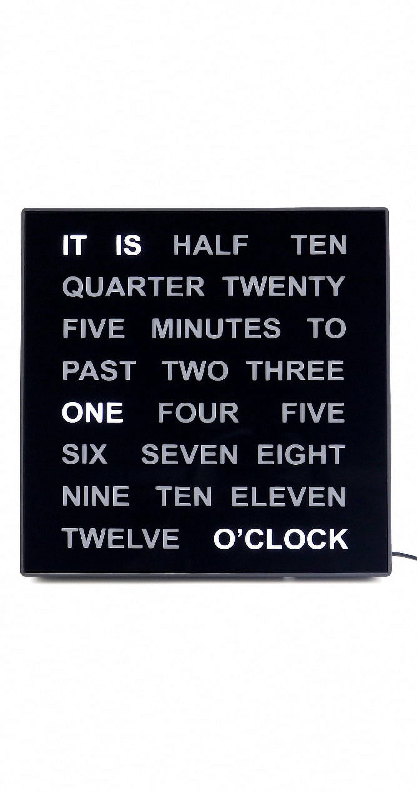 Modern wall clock with quartz movement from AMS AM T1235E - Walmart.com