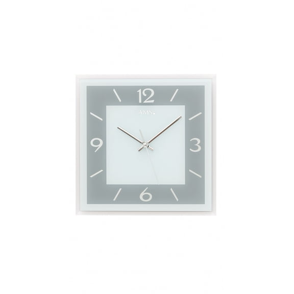 Modern wall clock with quartz movement from AMS