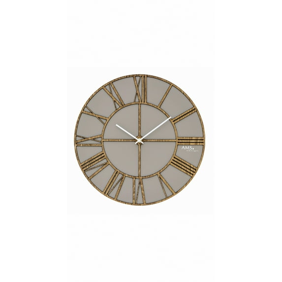 Modern wall clock with quartz movement from AMS
