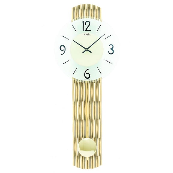 Modern wall clock with quartz movement from AMS