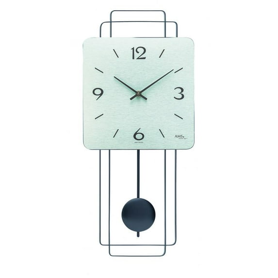 Modern wall clock with quartz movement from AMS