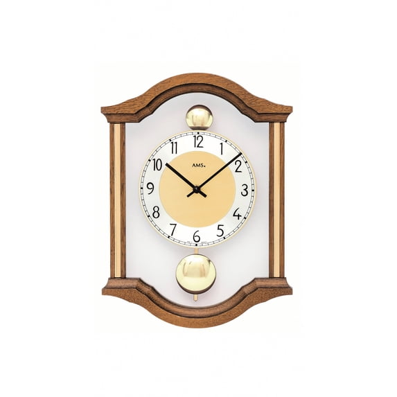 Modern wall clock with quartz movement from AMS