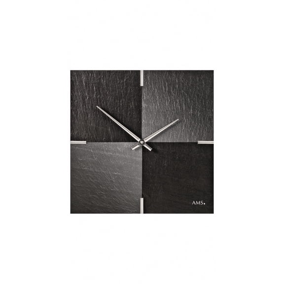 Modern wall clock with quartz movement from AMS