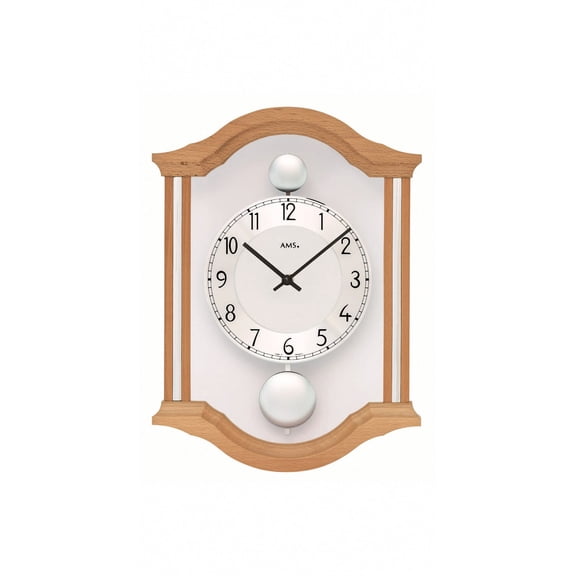 Modern wall clock with quartz movement from AMS