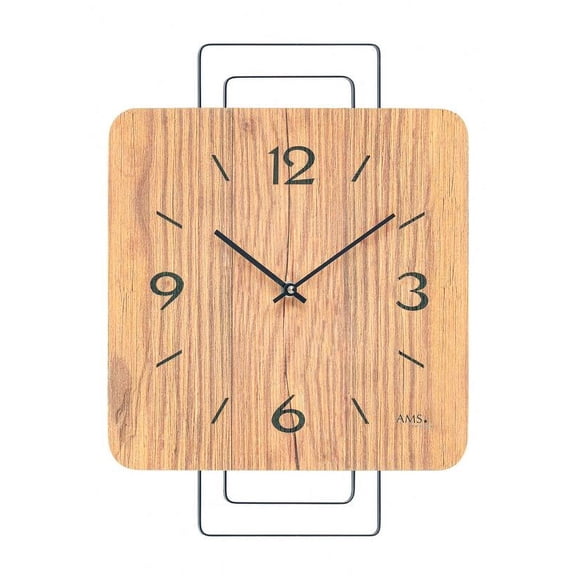 Modern wall clock with quartz movement from AMS