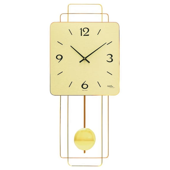 Modern wall clock with quartz movement from AMS