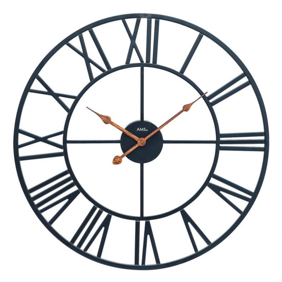 Modern wall clock with quartz movement from AMS