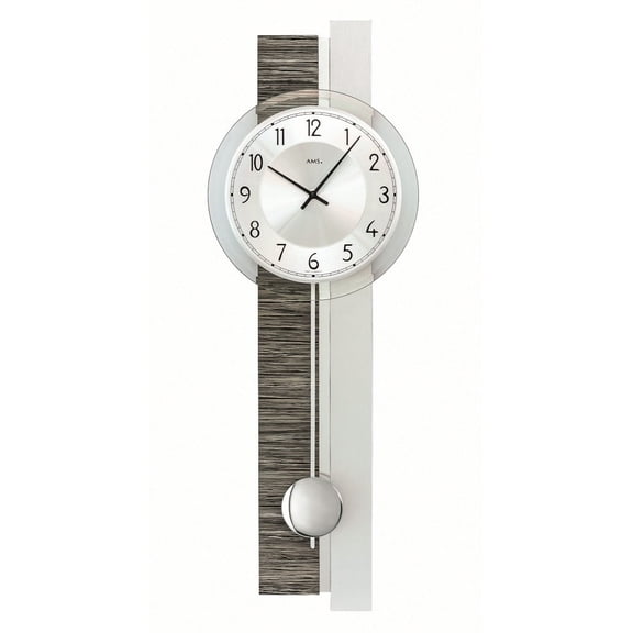 Modern wall clock with quartz movement from AMS