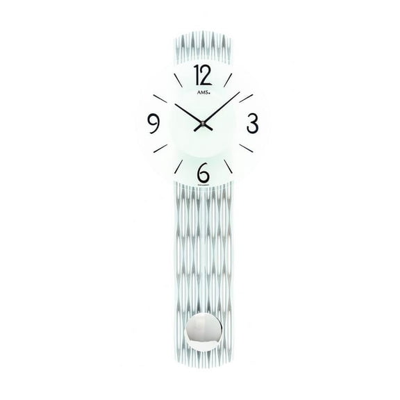 Modern wall clock with quartz movement from AMS