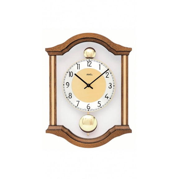 Modern wall clock with quartz movement from AMS