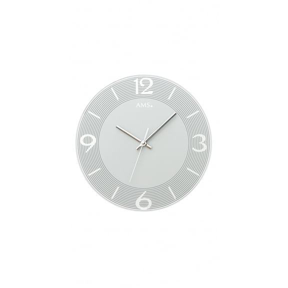 Modern wall clock with quartz movement from AMS