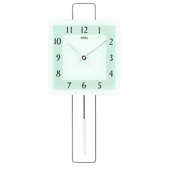 Modern wall clock with quartz movement from AMS