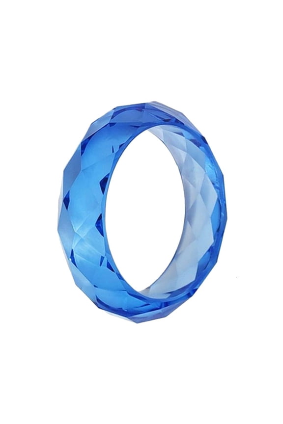 ModernD1am0ndsCut Faceted Crystals Resin Cuff Bracelet Eye Catching Designs for Parties Supplies and Event Outfits