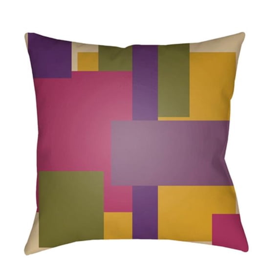 Surya MD074-2222 Moderne Outdoor Large Throw Pillow, 22 x 22 x 5 in. - Multicolor