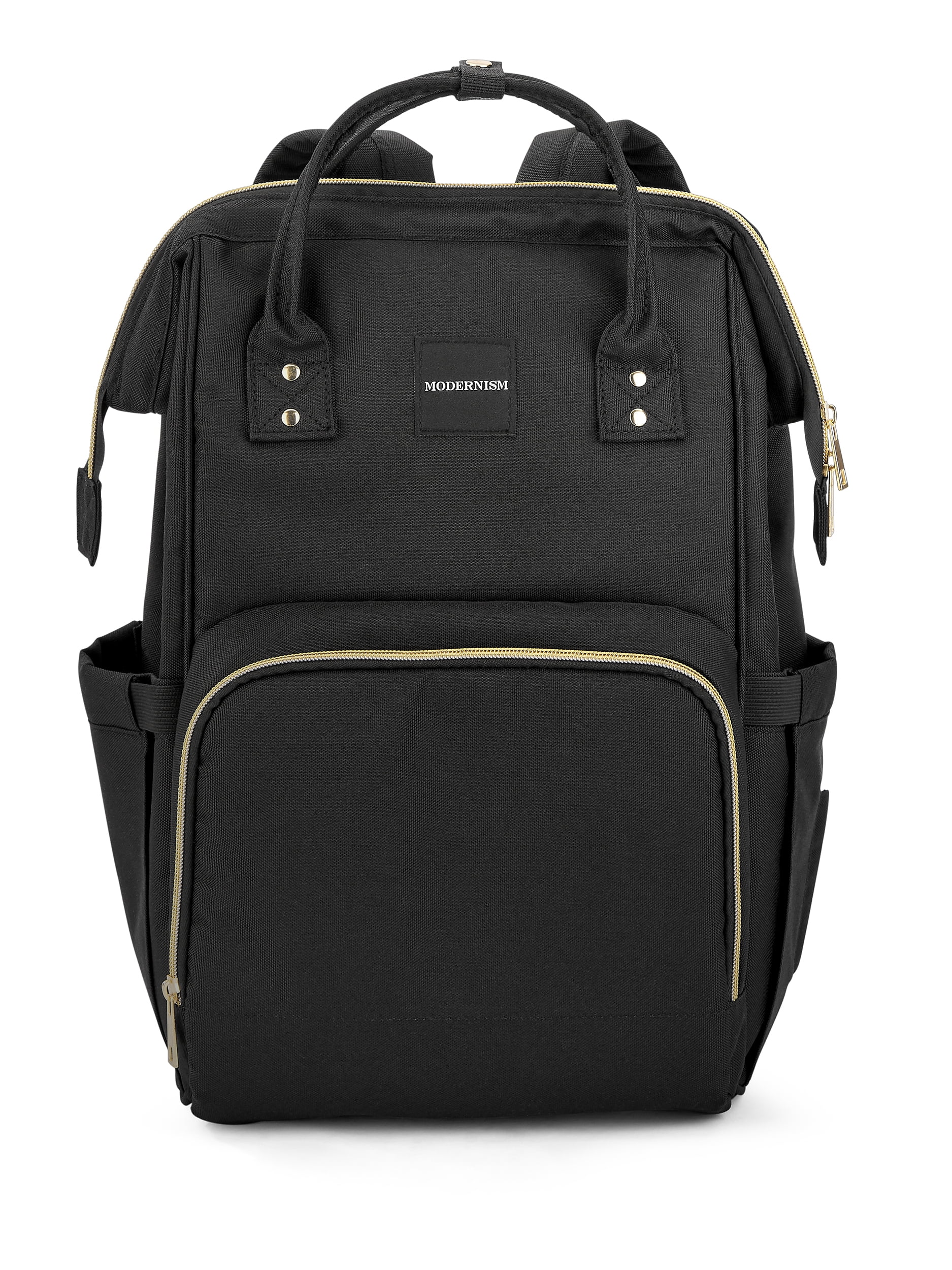 Black modernism backpack store diaper bag