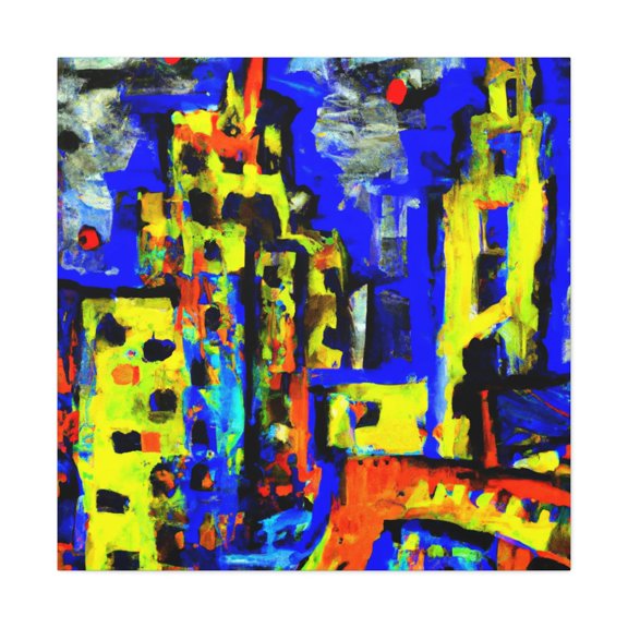 Modernist Expressionism Sunset - Canvas