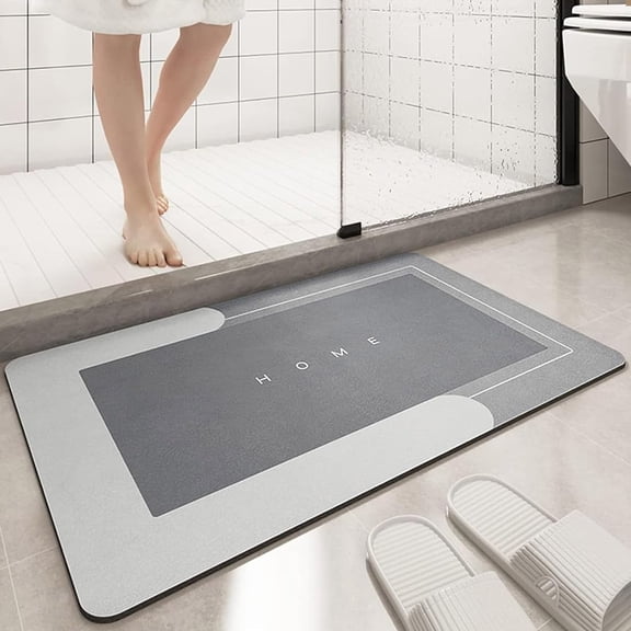 Modernized Bath Mat, Modernized Magic Mat Bathroom, Modernized Bath Mat, Bath Mats for Bathroom, Bathroom Mat Quick Dry, Non Skid Waterproof Comfort Standing Rugs