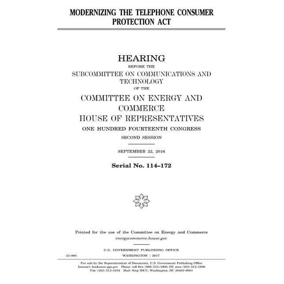 Modernizing the Telephone Consumer Protection Act (Paperback)
