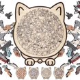 thumbnail image 1 of Moderobot 135-Piece Morandi Cat Shaped Wooden Jigsaw Puzzle, Challenging Wooden Cat Puzzles for Adults with Frame,Creative Stress-Relief Gift for Adults,Teens&Cat Lovers,Elegant Home Decor(B0, 1PC), 1 of 9