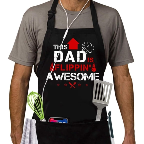 Moderong Funny BBQ Aprons for Men, Dad Gifts, Gifts for Men, Fathers Day, Birthday Gifts Aprons,Adjustable and Waterproof