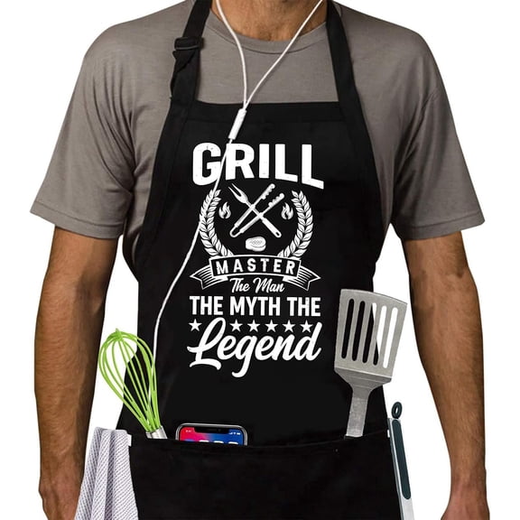 Moderong Funny BBQ Aprons for Men, Dad Gifts, Gifts for Men, Fathers Day, Birthday Gifts Aprons,Adjustable and Waterproof