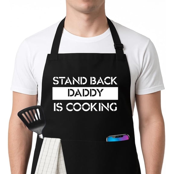 Moderong Funny BBQ Grilling Kitchen Cooking Chef Aprons for Men Fathers Day Christmas Gifts