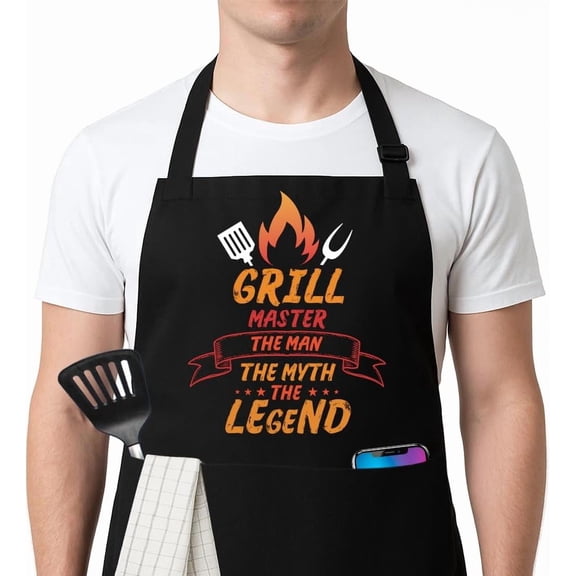 Moderong Funny BBQ Grilling Kitchen Cooking Chef Aprons for Men Fathers Day Christmas Gifts