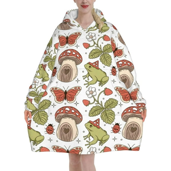 Moderong Oversized Blanket Hoodie for Women,Birthday Gifts for Teen Girls Sweatshirt Sweater Blanket with Pocket