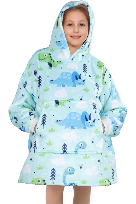 Wearable Blanket Hoodie, Oversized Flannel Comfy Sweatshirt for Adults,Warm Cozy Hooded Body Blanket