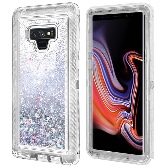Modes Wireless - Samsung Galaxy Note 9 / N960 Tough Defender Sparkling Glitter Heart Phone Case