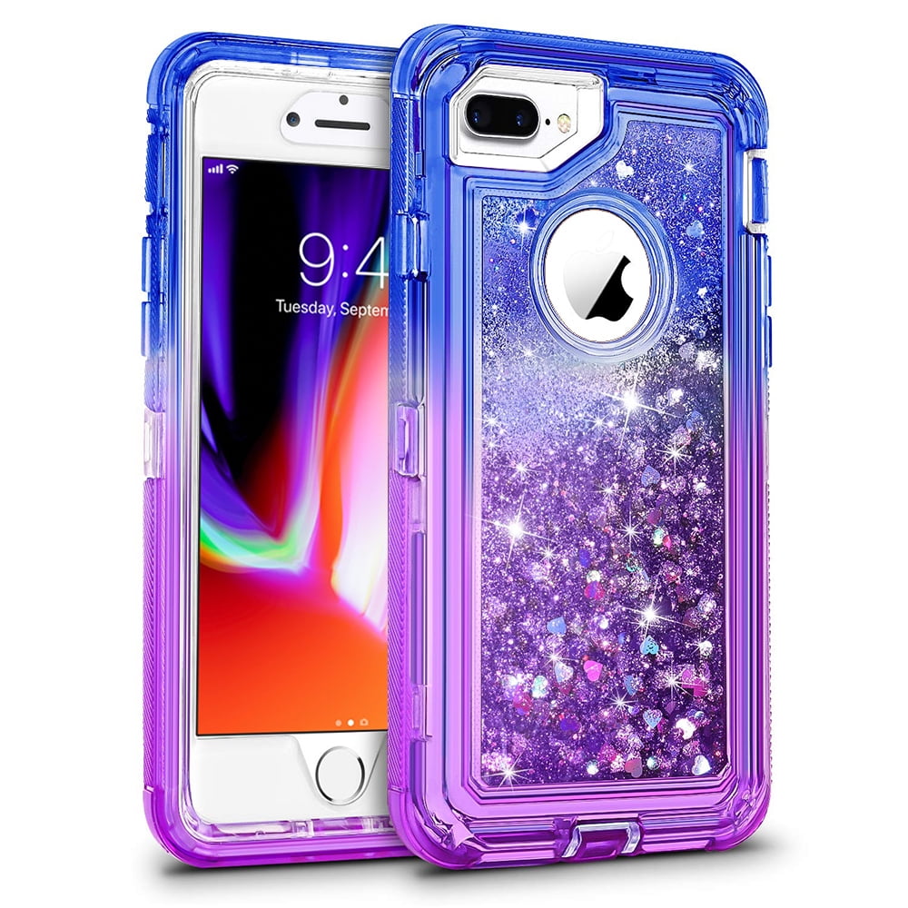Modes Wireless - Sparkling Silicone Case Cover for Apple iPhone 8 Plus /  iPhone 7 Plus / iPhone 6/6S Plus