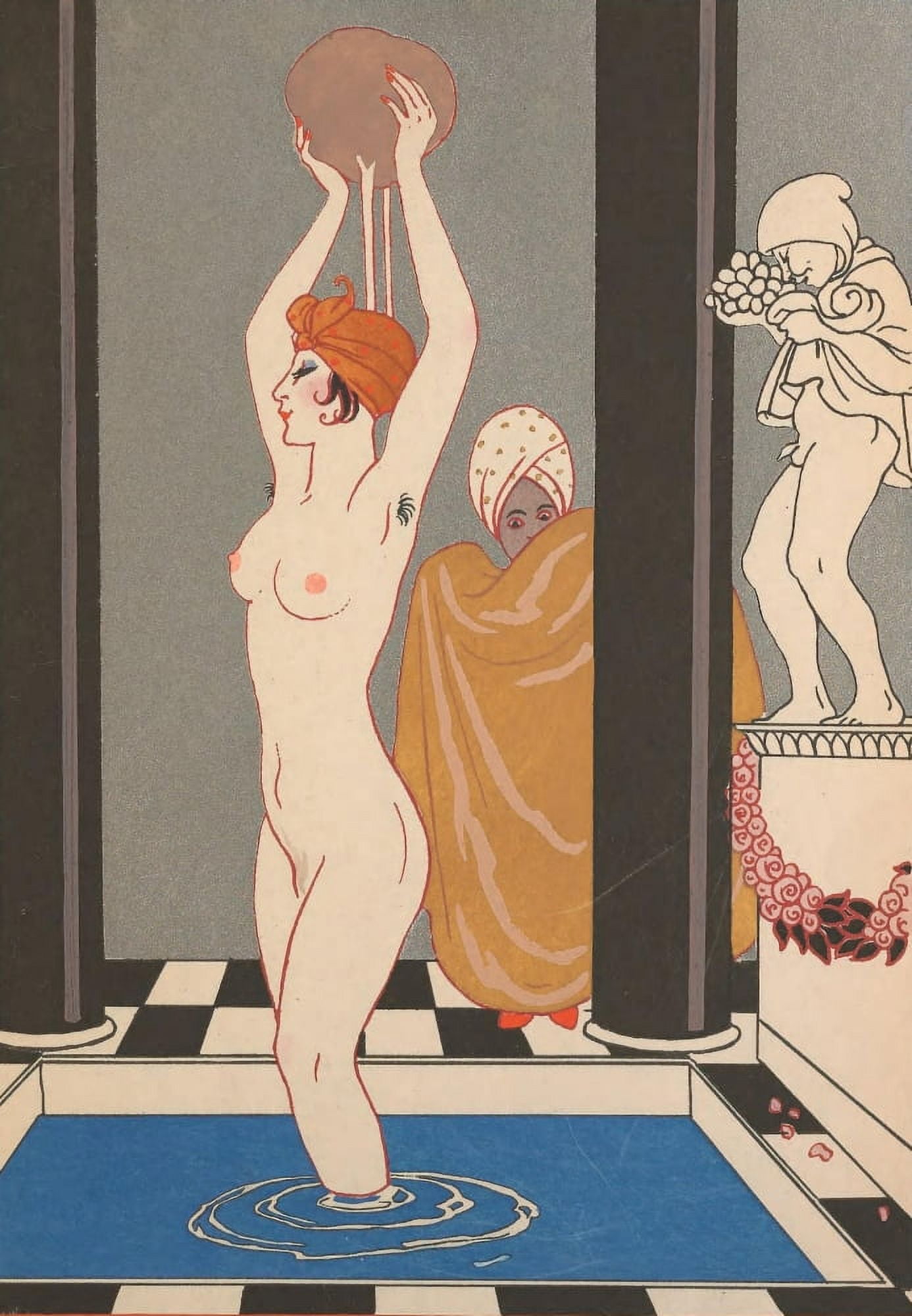 Modes et manieres daujourdhui 1912 La Vasque Canvas Art - George Barbier (24 x 36)