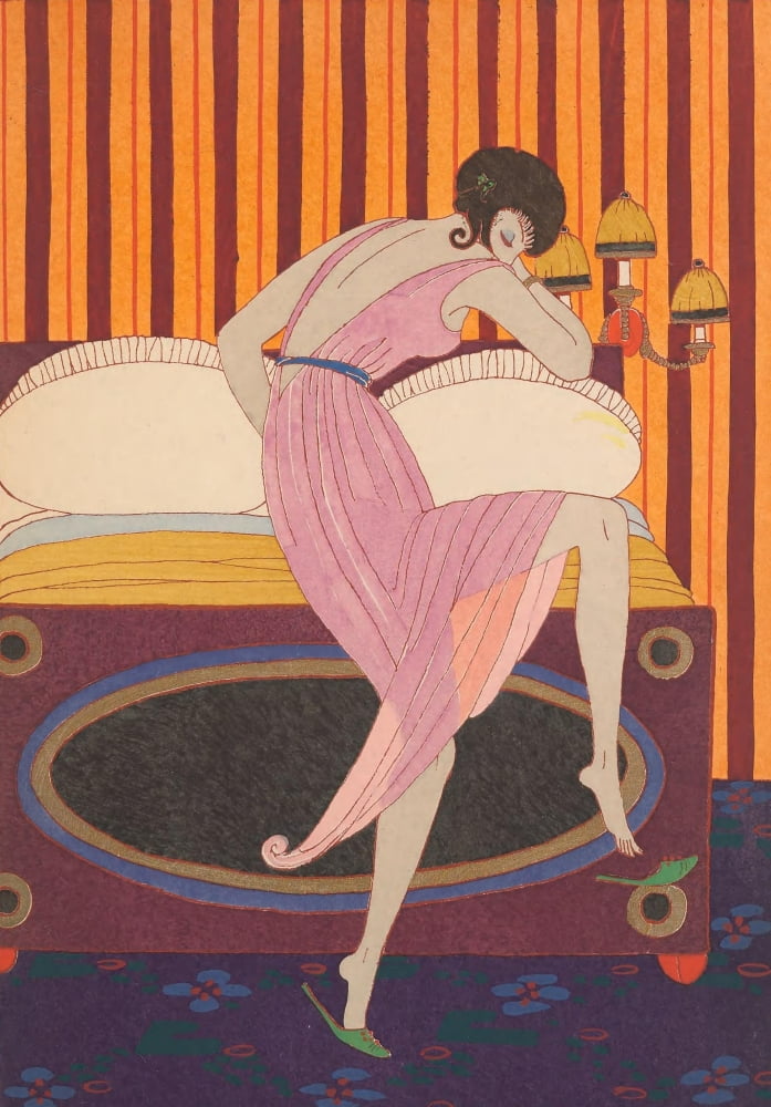 Modes et manieres daujourdhui 1913 La Mule Canvas Art - Charles Martin (24 x 36)