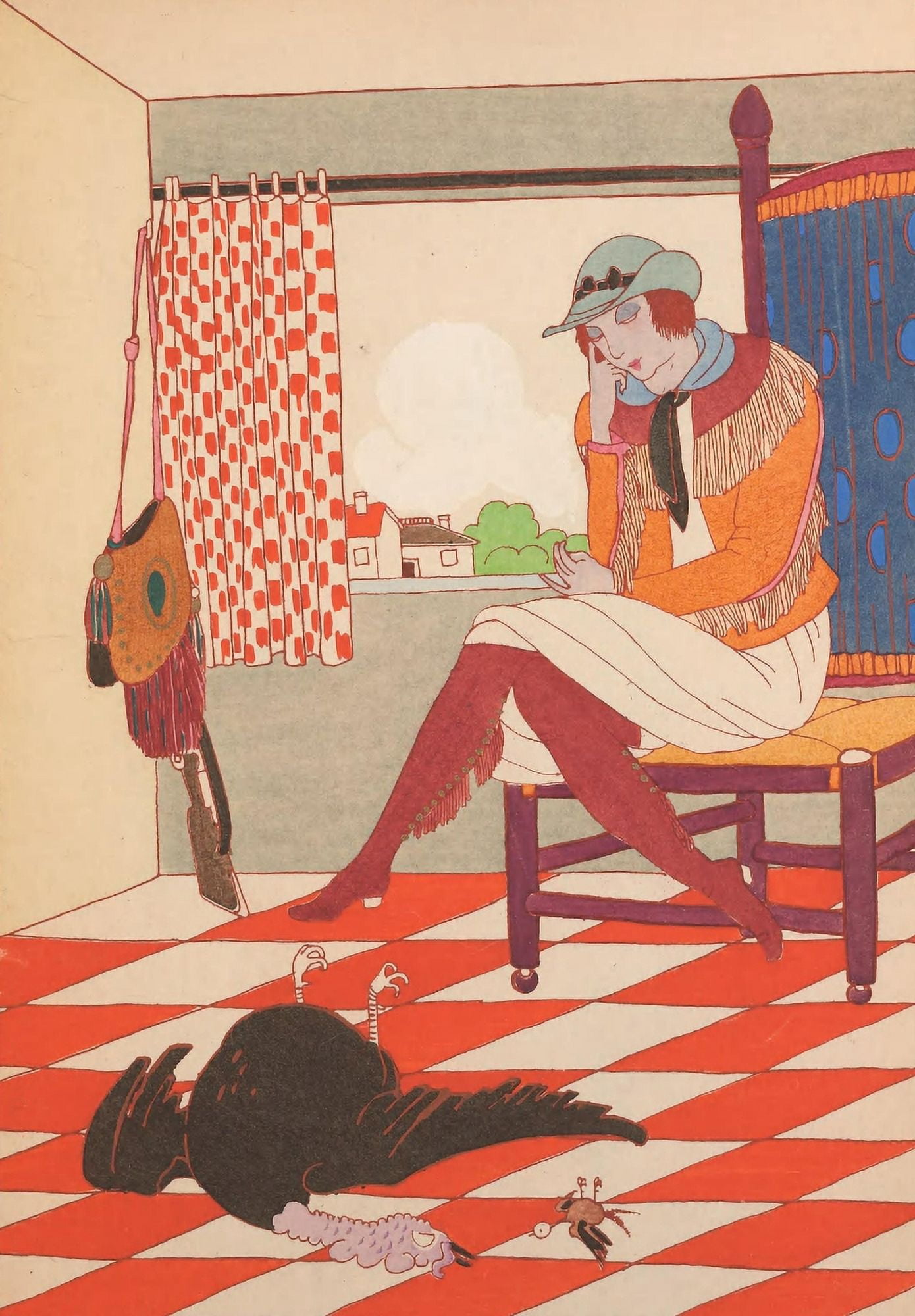 Modes et manieres daujourdhui 1913 Le Retour de la Chasse Canvas Art - Charles Martin (24 x 36)