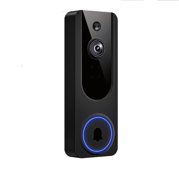 Modespin 1665p Wireless Video Doorbell Camera, IP65 with Night Vision & Motion Detection (No Receiver Included)