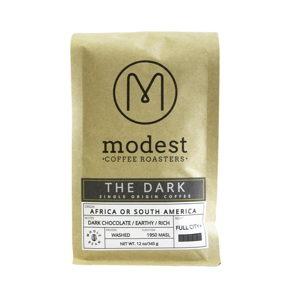 Modest Coffee Roasters, Coffee Dark Single Origin 12 Oz