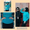 thumbnail image 1 of Modest High Fashion Ruched Swim Top| Resort Swimwear for women | Water Resistant | TEAL, 1 of 4