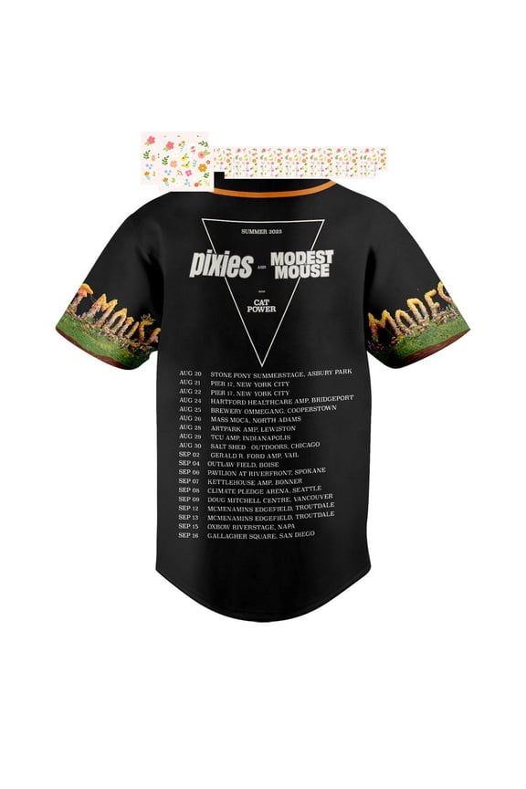 Modest Mouse And Pixies With Cat Power Summer 2023 Baseball Jersey