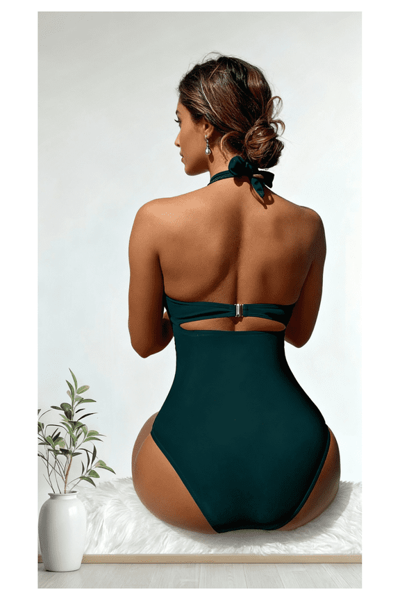 Modest Swim Dress for Women - Swimsuit Dress with Shorts - UPF 50+ Sun Protection - Comfortable & Stylish Bathing Suit for Beach, Pool, Water Park - Navy Blue, Size Medium