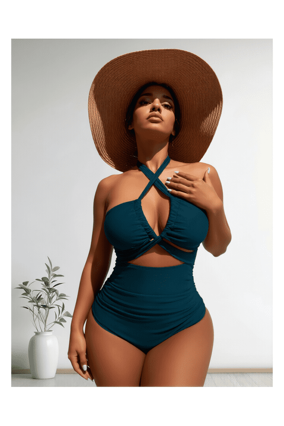 Modest Swim Dress Women - Swimsuit Dress with Shorts - UPF 50+ Sun Protection - Beach Pool Swimwear for Teens & Women - Navy Blue, Size 12