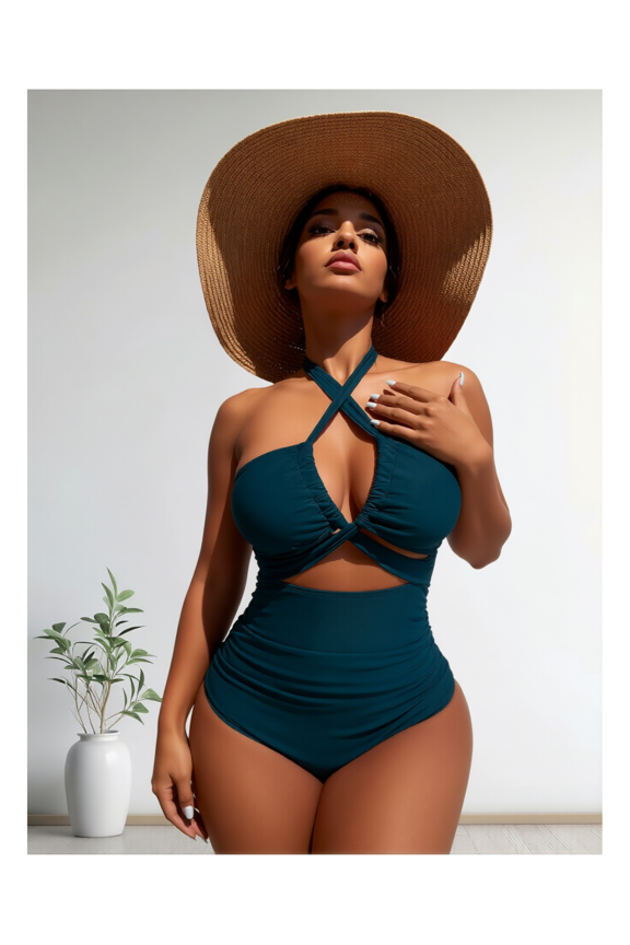 Modest Swim Dress for Women - Swimsuit with Shorts - UPF 50+ Sun Protection - Comfortable Tunic Style Bathing Suit for Beach & Pool - Plus Size Available