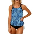 thumbnail image 1 of Modest Tankini Sets for Women's Swimsuits 2 Piece Tankini Swimsuit Summer Ruched Padded Modest Swimsuits 2026 Trendy, 1 of 4