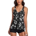 thumbnail image 1 of Modest Tankini Swimsuits for Women Two Piece Bathing Suits Floral Print Tank Top with Boyshorts  bikini set  swimwear women 2024, 1 of 7