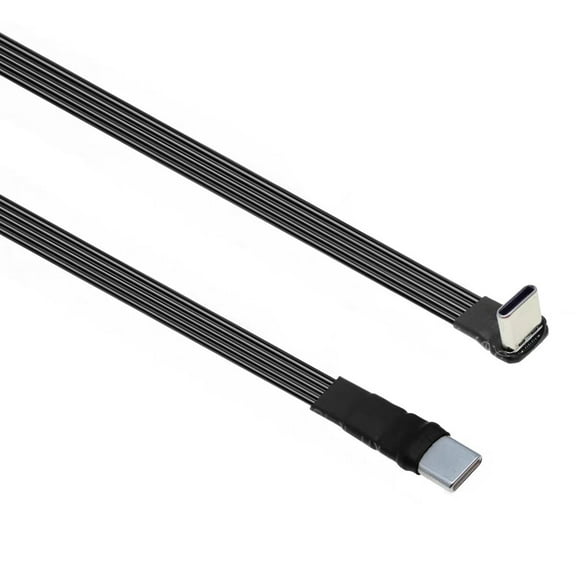 Modest Type C Data Cable 65W Fast Charging Flexible Cord Right Angles Type C Cable Upgrades for Small Devices