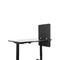 Modesty Adjustable Height Desk Screen Cubicle Divider & Privacy Partition, Ash - 24 x 36 in.